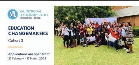 YALI-RLC SA/Trevor Noah Foundation Education Change Makers Programme 2023 (Cohort 3) for young Southern Africans |Fully Funded