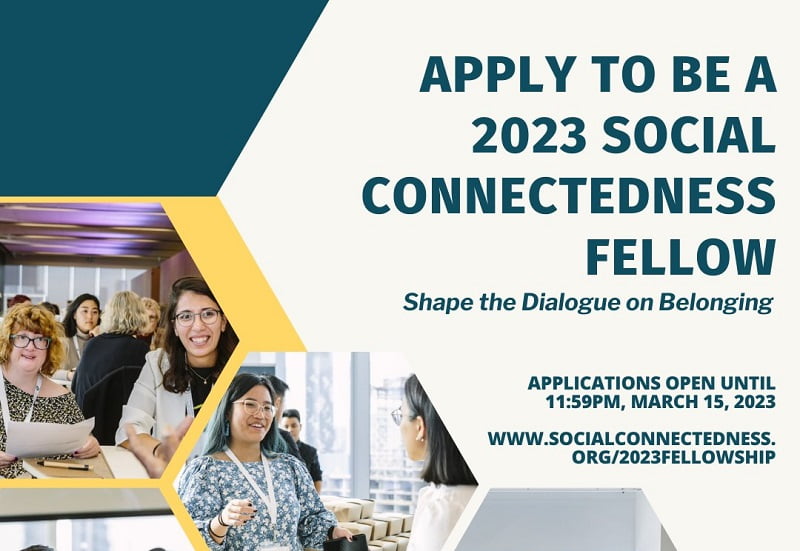 APPLY NOW: SCSC Social Connectedness Fellowship Program 2023