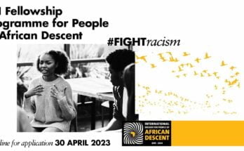 Office of the High Commissioner for Human Rights in Geneva Fellowship programme for people of African descent 2023 |Apply Now