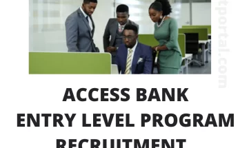 Apply Now: Access Bank Entry-level Graduate Trainee Programme 2023 for young Nigerians
