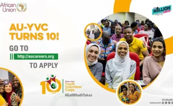 African Union Youth Volunteer Corps (AU-YVC) for Young Professionals |Fully Funded
