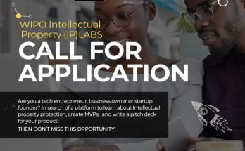 WIPO Intellectual Property (IP) Labs – Incubation and Acceleration Program for Nigerian Entrepreneurs