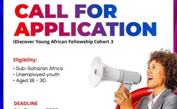 Call for Application: iDixcover’s Young African Fellowship Programme 2023