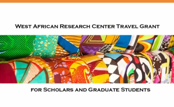 West African Research Center Travel Grant for African Scholars & Graduates 2023