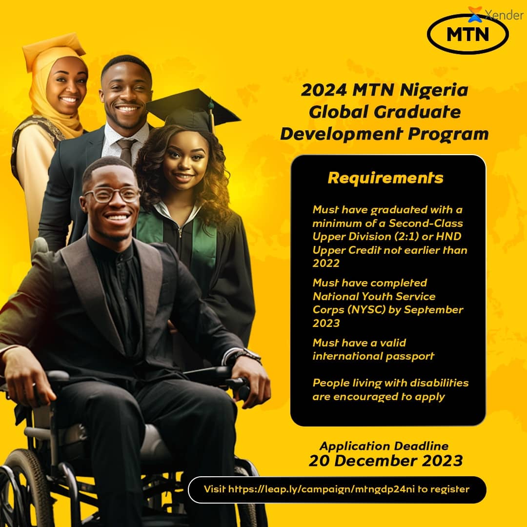MTN Global Graduate Development Programme Nigeria 2024