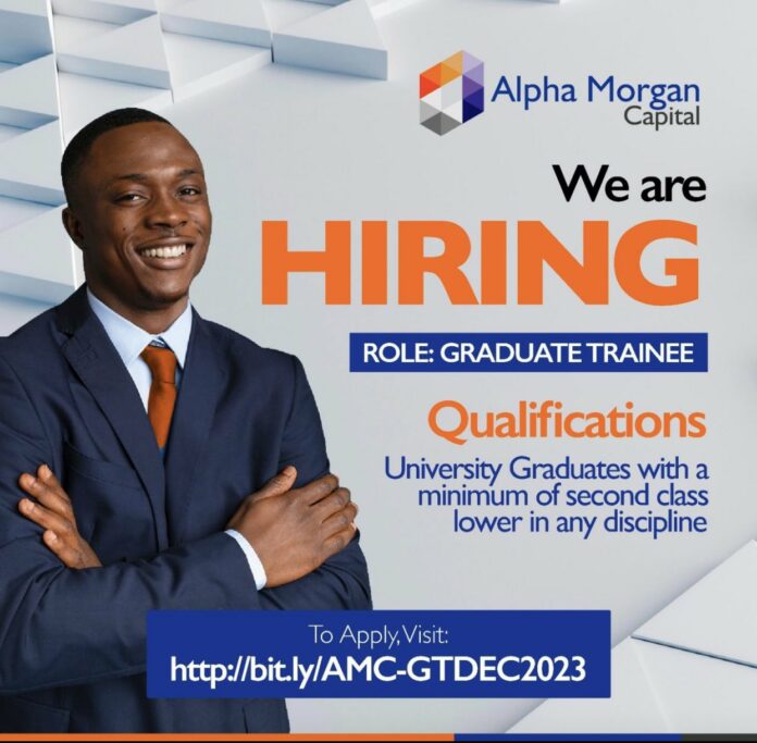 Alpha Capital Managers Limited Graduate Trainee 2024 for